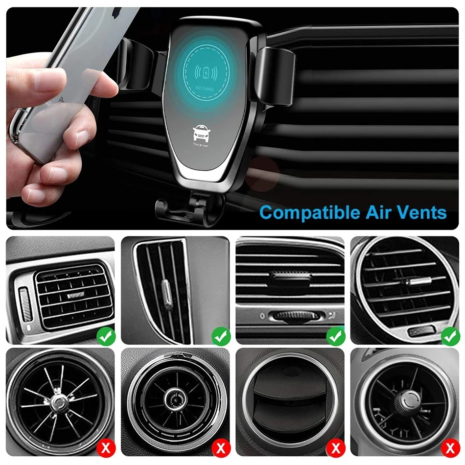 VIKEFON ที่ชาร์จไร้สายในรถยนต์ - Wireless Car Charger Mount Fast Charging บทวิจารณ์และราคา