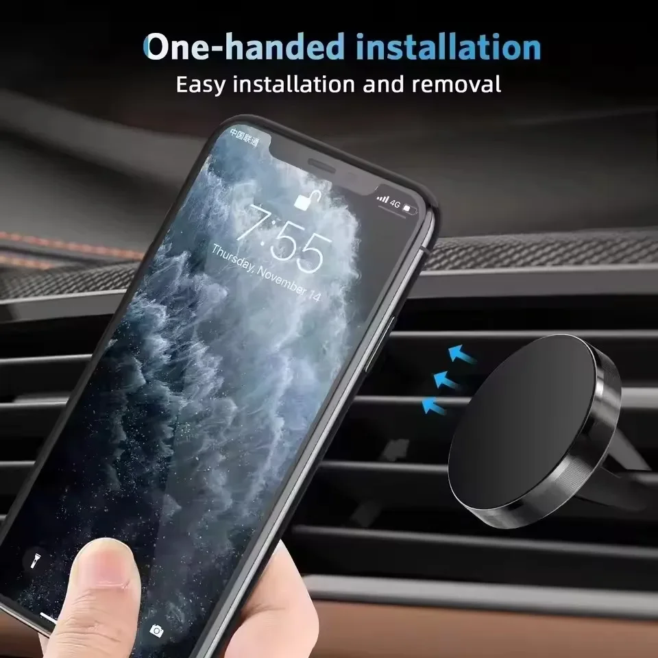 ที่ยึดโทรศัพท์ในรถยนต์แบบแม่เห - Magnetic Phone Holder For Car Vent บทวิจารณ์และราคา