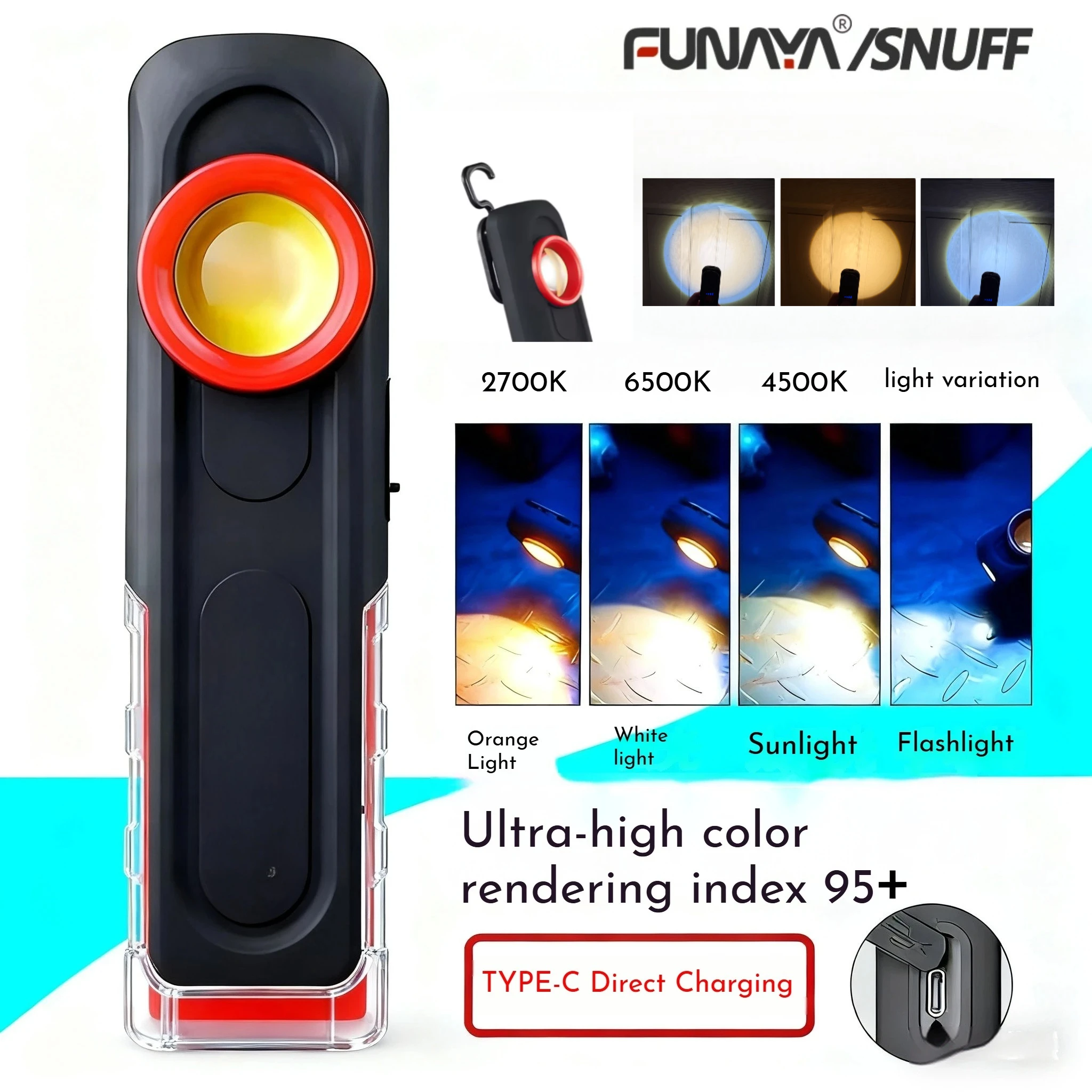 ไฟฉายพกพา FUNAYA สำหรับงานดูแล - Auto Repair Tools บทวิจารณ์และราคา