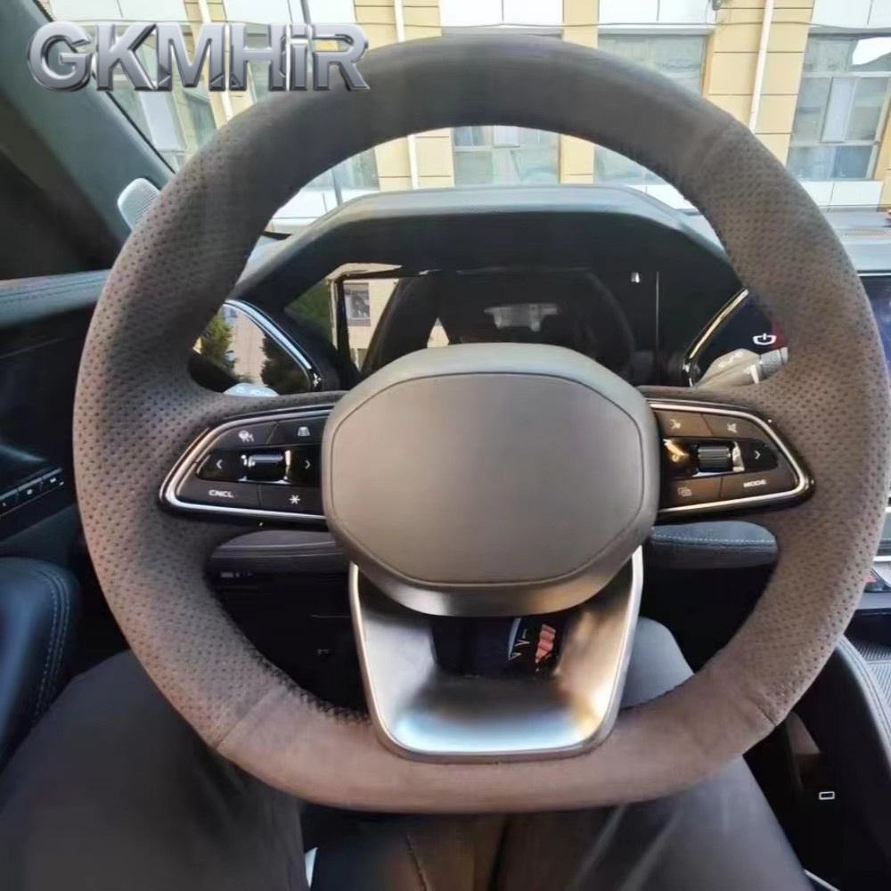 การปรับแต่งพวงมาลัยรถอุปกรณ์เส - Car Steering Wheel Cover Anti Slip Breathable บทวิจารณ์และราคา