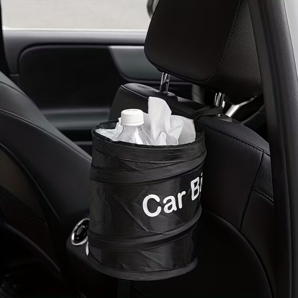 ถังขยะในรถยนต์แบบพับได้ขนาดเล็ - Waterproof Car Trash Can With Lid บทวิจารณ์และราคา