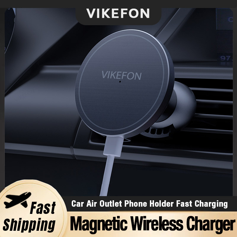 Car Air Outlet Wireless Charge - Magnetic Phone Holder For Car Vent บทวิจารณ์และราคา