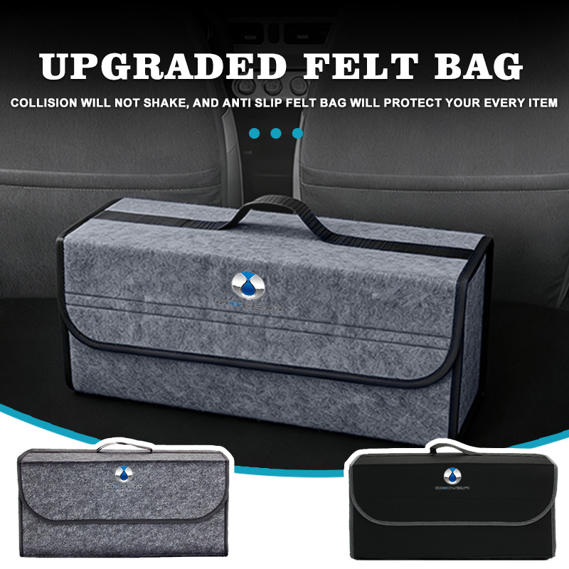 กล่องเก็บของท้ายรถแบบพับได้ De - Car Trunk Organizer Foldable Storage Box บทวิจารณ์และราคา