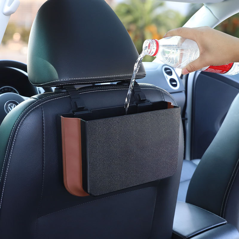 กันน้ำแบบพกพาอเนกประสงค์แบบแขว - Waterproof Car Trash Can With Lid บทวิจารณ์และราคา